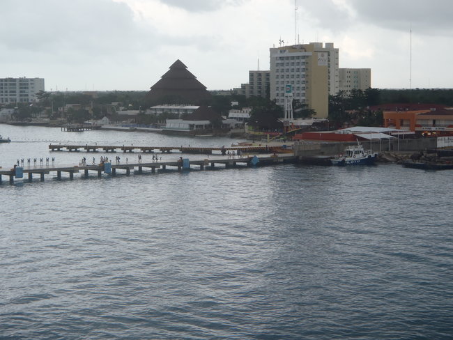 Getting a little dark in Cozumel...