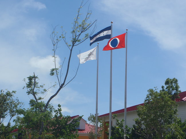 Flags of Roatan.