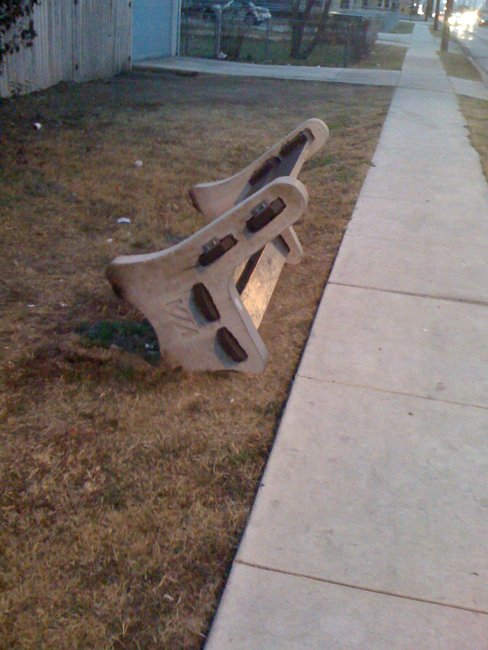 Benches. You're doing it wrong.