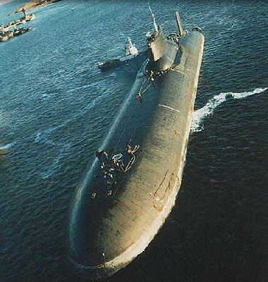 Here is a picture of one of the largest submarines aver made. The Russian Typhoon class submarine. Also a &quot;Boomer&quot;